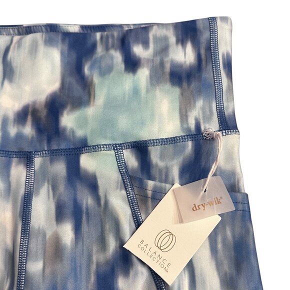 Balance Collection High Waisted Leggings Watercolor Tie Dye Blue Size Women S - Picture 13 of 16
